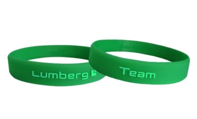 bracelets from silicone embossed logo