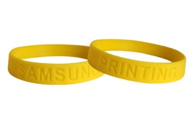 debossed wristbands from silicone