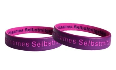 double layer silicone wristbands