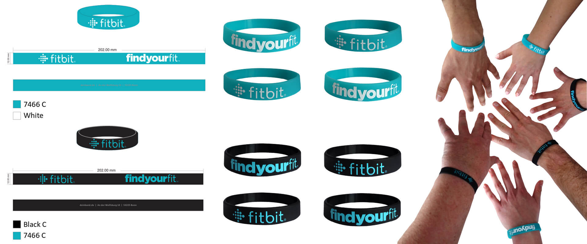 Be noticed with embossed bracelets prowristbandseu