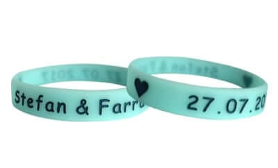 silicone wristbands for your wedding