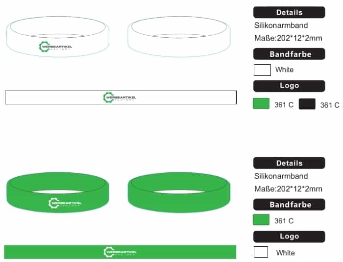 silikonarmband entwurf