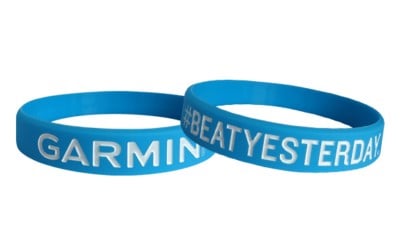 wristband from silicone debossed and color filled